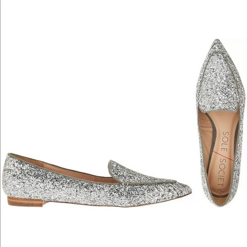 Sole Society Pointed Toe Smoking Slipper